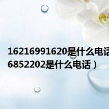 16216991620是什么电话(0196852202是什么电话)