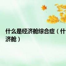 什么是经济舱综合症(什么是经济舱)