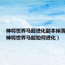 神将世界马超进化副本掉落数量(神将世界马超如何进化)