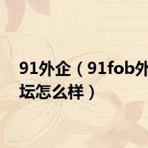 91外企(91fob外贸论坛怎么样)