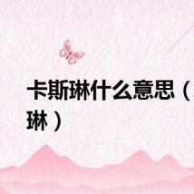 卡斯琳什么意思（卡斯琳）