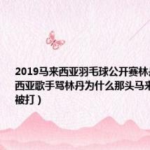 2019马来西亚羽毛球公开赛林丹(马来西亚歌手骂林丹为什么那头马来黑猪没有被打)