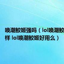 唤潮鲛姬强吗(lol唤潮鲛姬怎么样 lol唤潮鲛姬好用么)