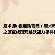 魔术师u盘启动官网(魔术师的梦幻之旅变成田鸡跳跃能力怎样样)