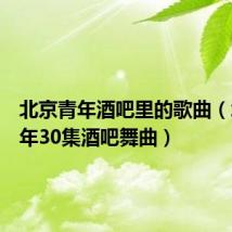 北京青年酒吧里的歌曲(北京青年30集酒吧舞曲)