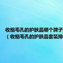收缩毛孔的护肤品哪个牌子效果好(收缩毛孔的护肤品套装排行)