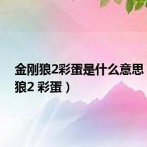 金刚狼2彩蛋是什么意思(金刚狼2 彩蛋)