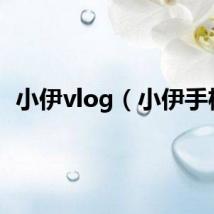 小伊vlog（小伊手机）