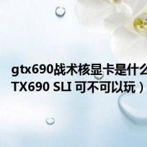 gtx690战术核显卡是什么梗(GTX690 SLI 可不可以玩)