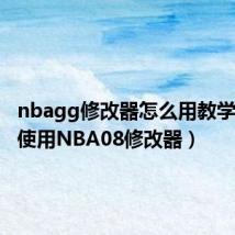 nbagg修改器怎么用教学(如何使用NBA08修改器)