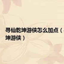 寻仙乾坤游侠怎么加点(寻仙乾坤游侠)