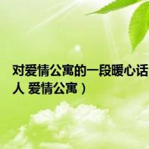 对爱情公寓的一段暖心话(对的人 爱情公寓)