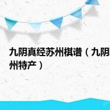 九阴真经苏州棋谱(九阴真经苏州特产)