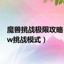 魔兽挑战极限攻略(wow挑战模式)