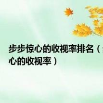 步步惊心的收视率排名(步步惊心的收视率)