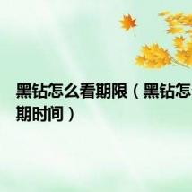 黑钻怎么看期限(黑钻怎么看到期时间)