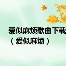 爱似麻烦歌曲下载mp3(爱似麻烦)