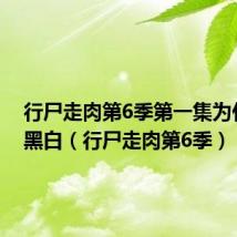 行尸走肉第6季第一集为什么是黑白(行尸走肉第6季)