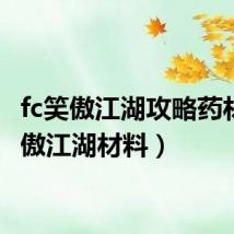 fc笑傲江湖攻略药材(笑傲江湖材料)