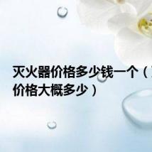 灭火器价格多少钱一个(灭火器价格大概多少)