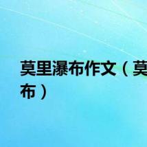 莫里瀑布作文（莫里瀑布）