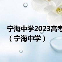 宁海中学2023高考成绩(宁海中学)