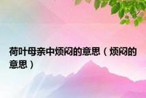 荷叶母亲中烦闷的意思（烦闷的意思）