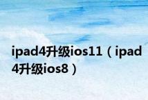 ipad4升级ios11(ipad4升级ios8)