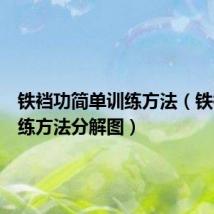 铁裆功简单训练方法(铁裆功训练方法分解图)