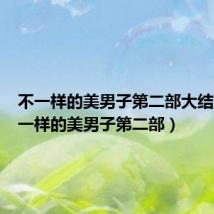 不一样的美男子第二部大结局(不一样的美男子第二部)
