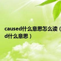 caused什么意思怎么读(caused什么意思)