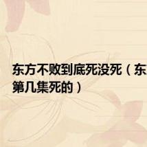 东方不败到底死没死(东方不败第几集死的)