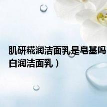 肌研糀润洁面乳是皂基吗(肌研白润洁面乳)