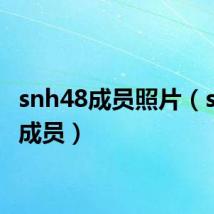 snh48成员照片(shn48成员)