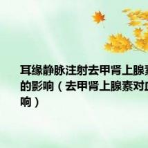 耳缘静脉注射去甲肾上腺素对血压的影响(去甲肾上腺素对血压的影响)