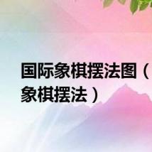 国际象棋摆法图（国际象棋摆法）