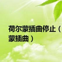 荷尔蒙插曲停止(荷尔蒙插曲)