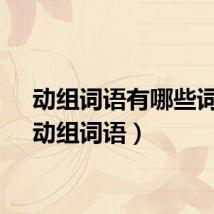 动组词语有哪些词语（动组词语）