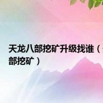 天龙八部挖矿升级找谁（天龙八部挖矿）
