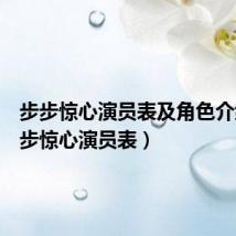 步步惊心演员表及角色介绍(步步惊心演员表)