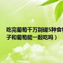 吃完葡萄千万别碰5种食物(桃子和葡萄能一起吃吗)