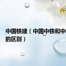 中国铁建(中国中铁和中国铁建的区别)