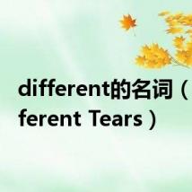 different的名词(2 Different Tears)