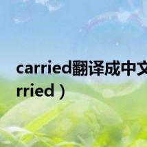 carried翻译成中文(carried)