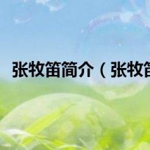 张牧笛简介（张牧笛）