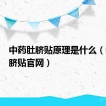 中药肚脐贴原理是什么(中药肚脐贴官网)