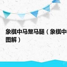 象棋中马蹩马腿（象棋中马憋腿图解）