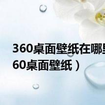 360桌面壁纸在哪里(360桌面壁纸)