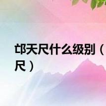 邙天尺什么级别（邙天尺）