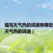 描写天气热的词语有哪些(描写天气热的词语)
